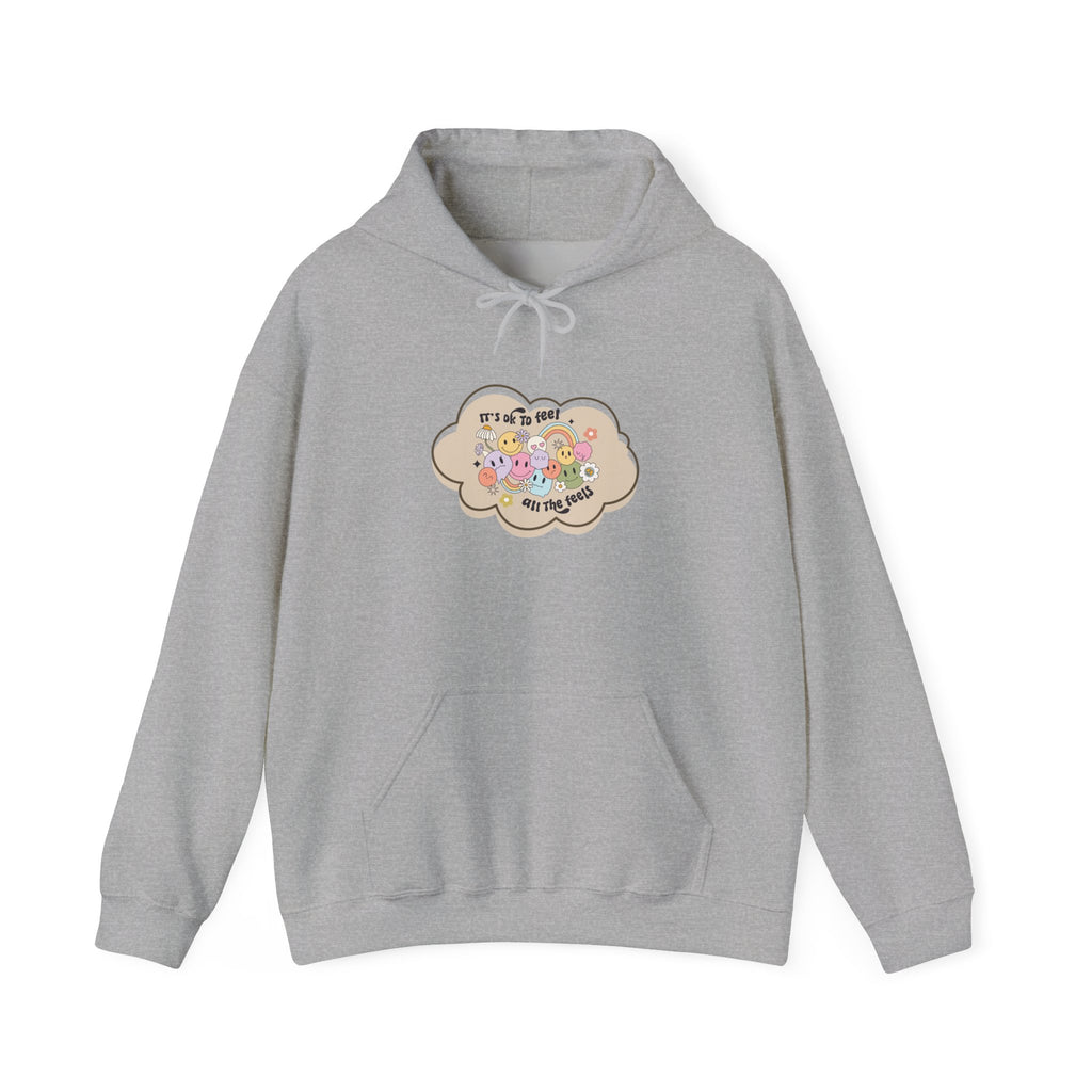 "It's Okay to Not Be Okay" Floral Cloud Comfort hoodie