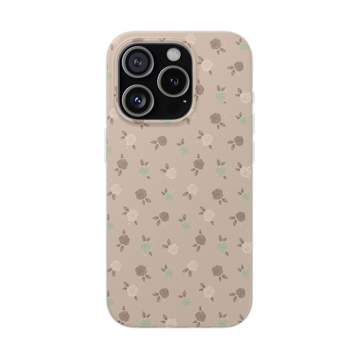 Brown Floral boho-Flexi Cases