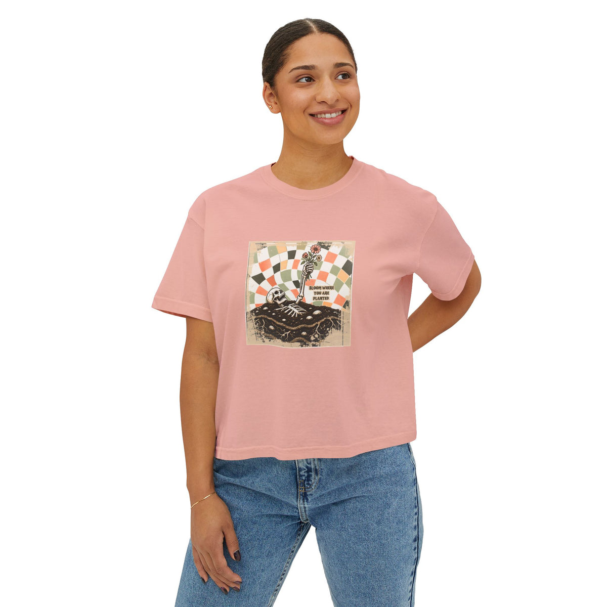 "Bloom where you are planted" Women's Boxy Tee