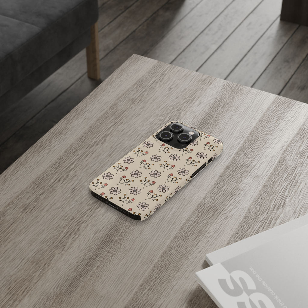 Boho floral -Slim Phone Cases
