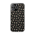 Black roses and polka dots-Magnetic Clear Impact-Resistant Cases