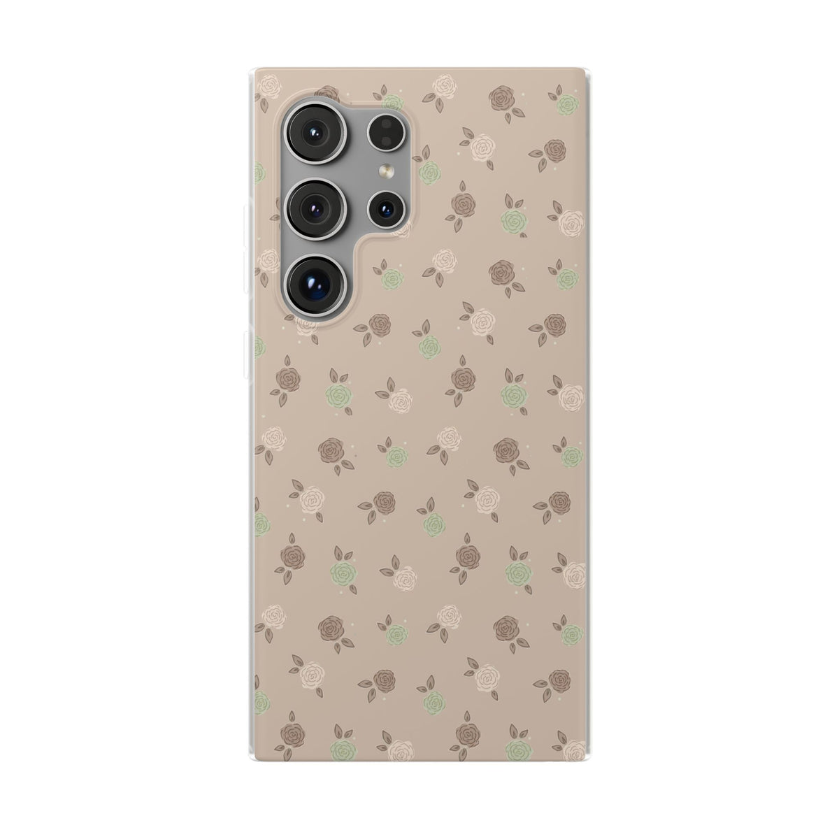 Brown Floral boho-Flexi Cases