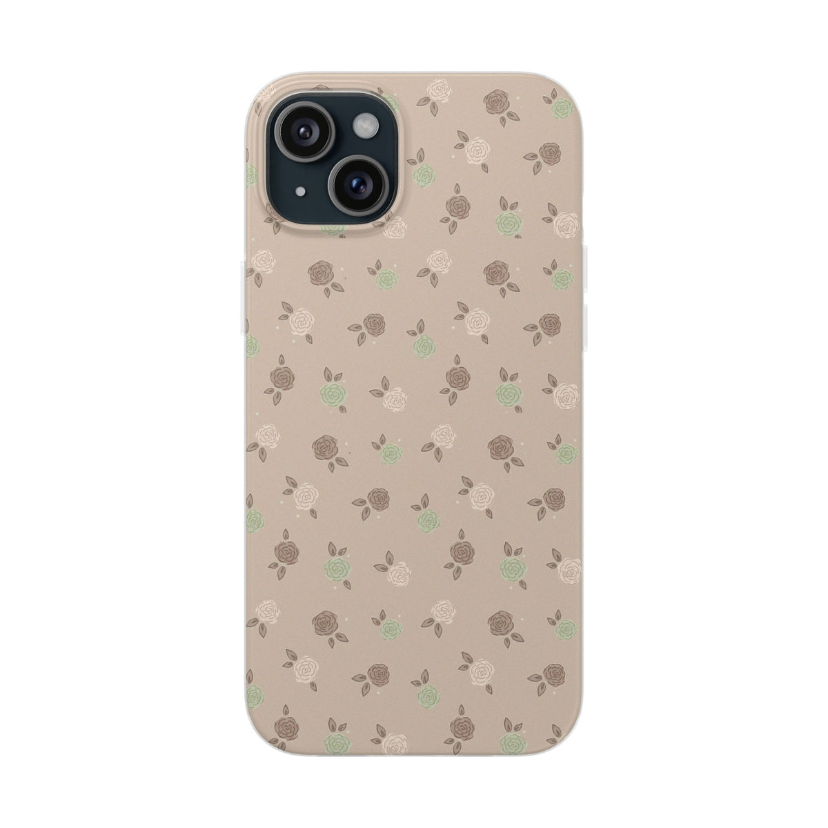 Brown Floral boho-Flexi Cases