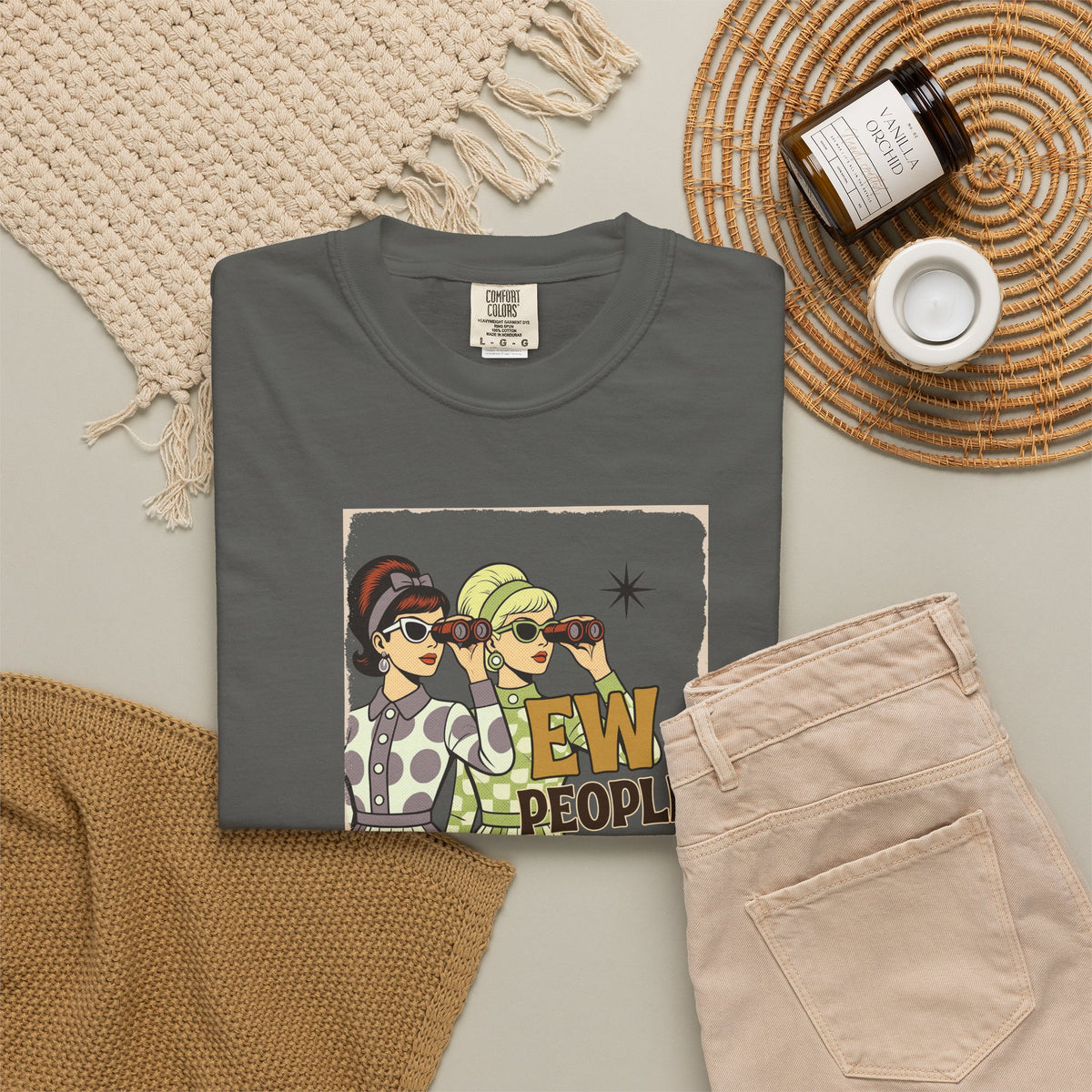 "Ew People" Retro Graphic T-Shirt