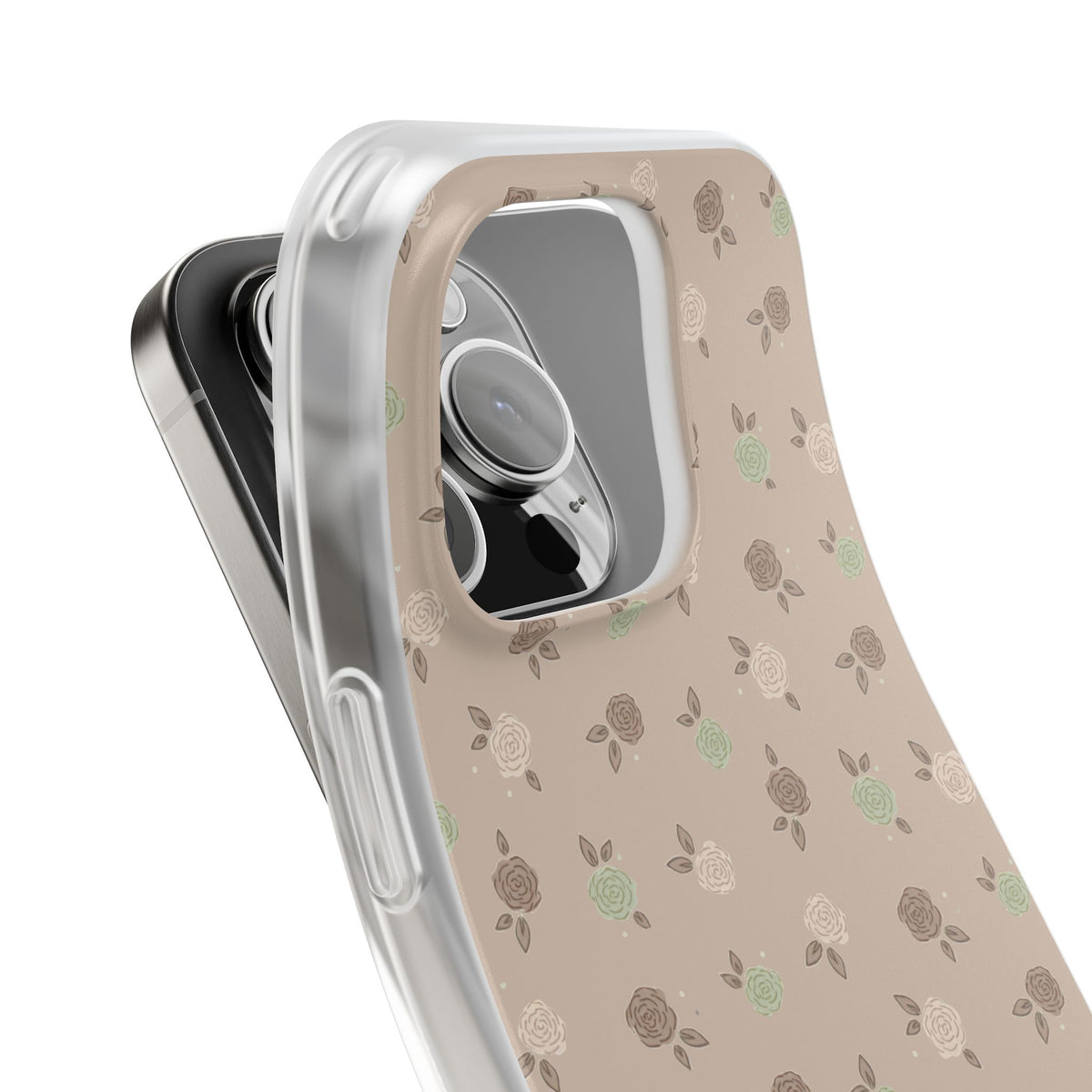 Brown Floral boho-Flexi Cases