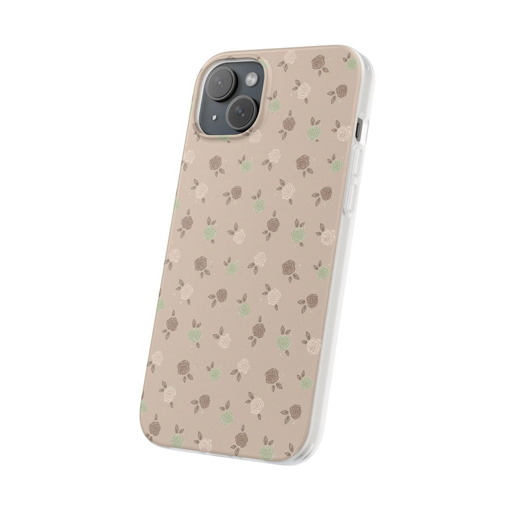 Brown Floral boho-Flexi Cases