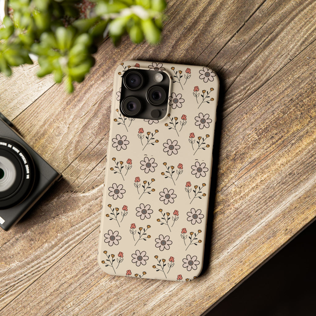 Boho floral -Slim Phone Cases