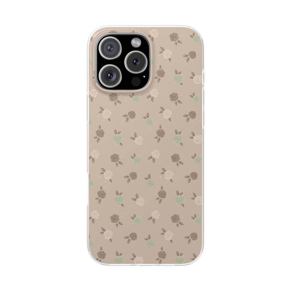 Brown Floral boho-Flexi Cases