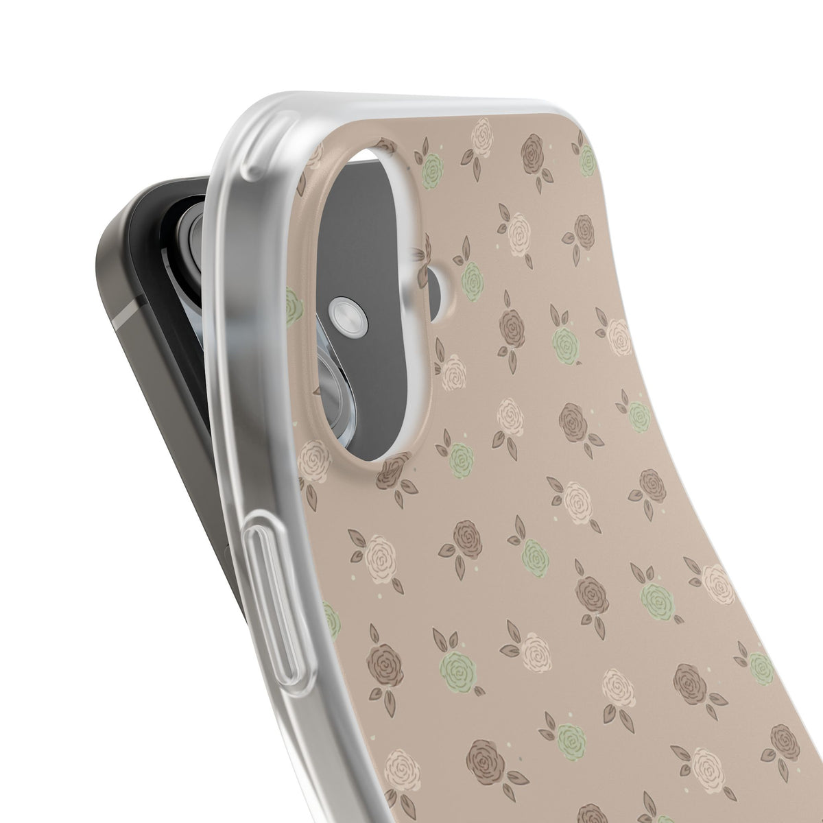 Brown Floral boho-Flexi Cases