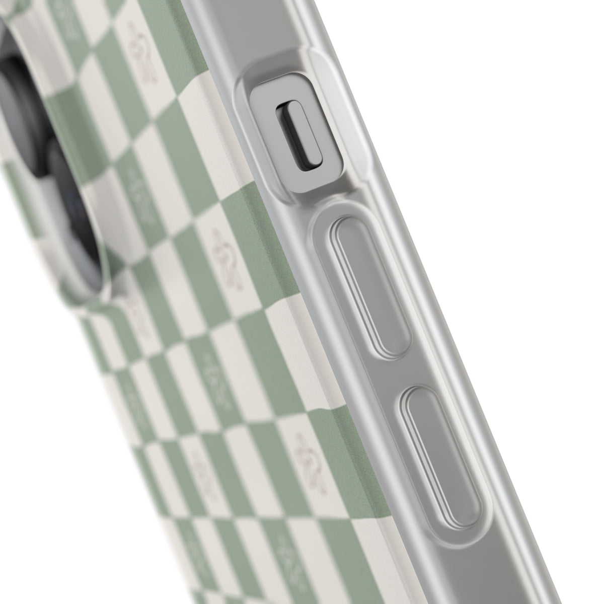 Green checker and daisy -Flexi Cases