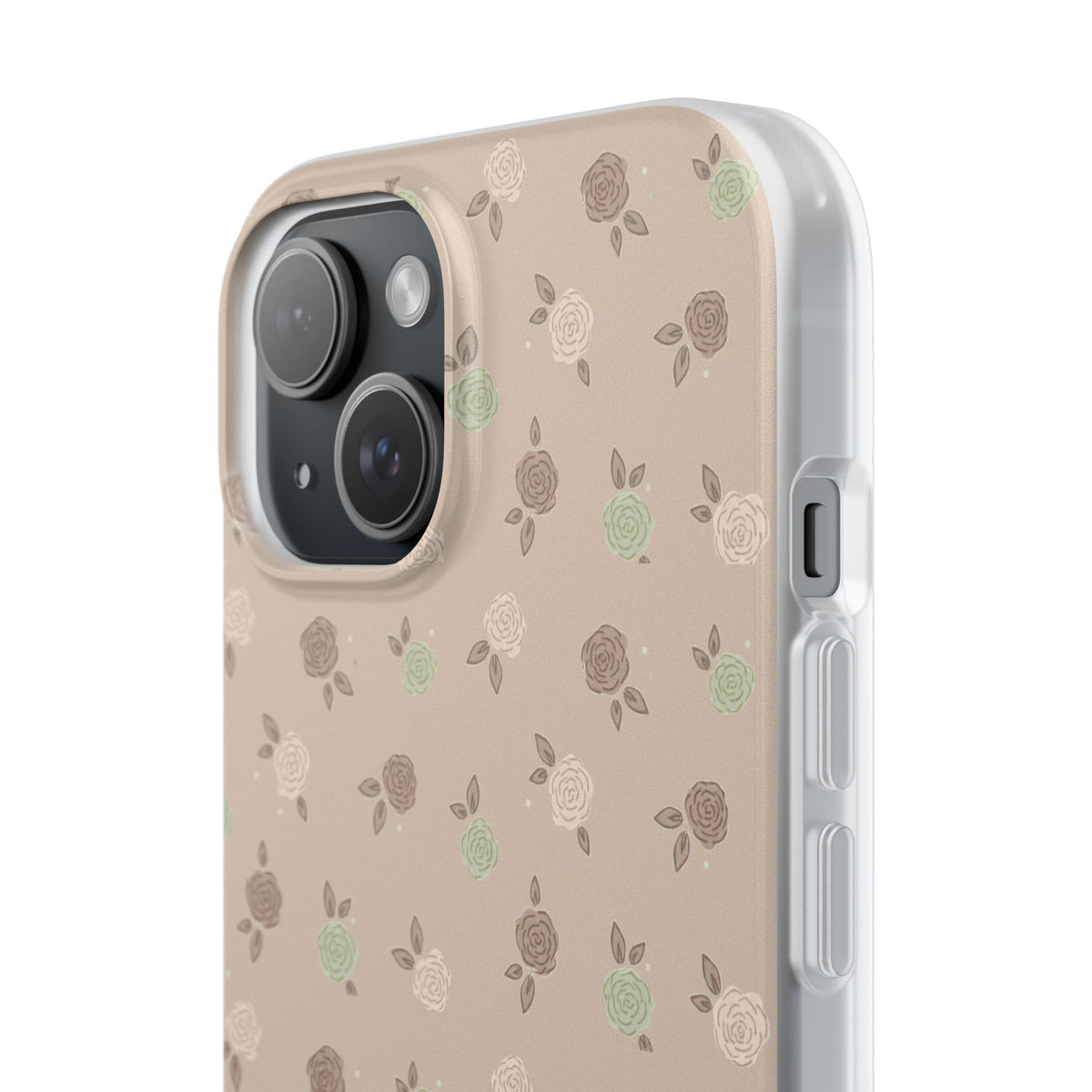 Brown Floral boho-Flexi Cases