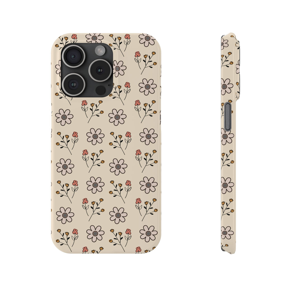 Boho floral -Slim Phone Cases