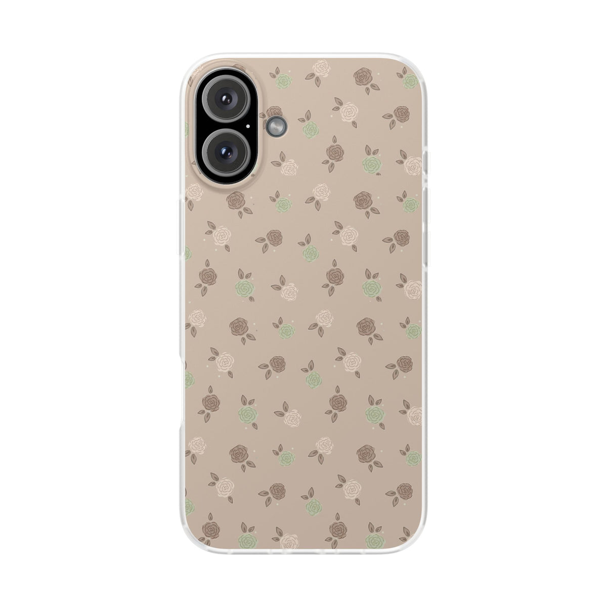 Brown Floral boho-Flexi Cases