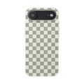 Green checker and daisy -Flexi Cases