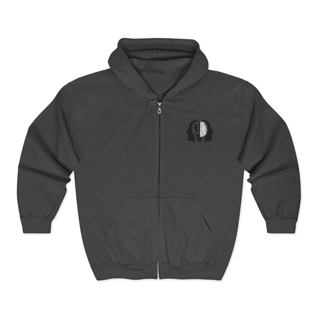 "Good Choice Privilege Exists" — Use your brain Graphic Hooded zip Sweatshirt