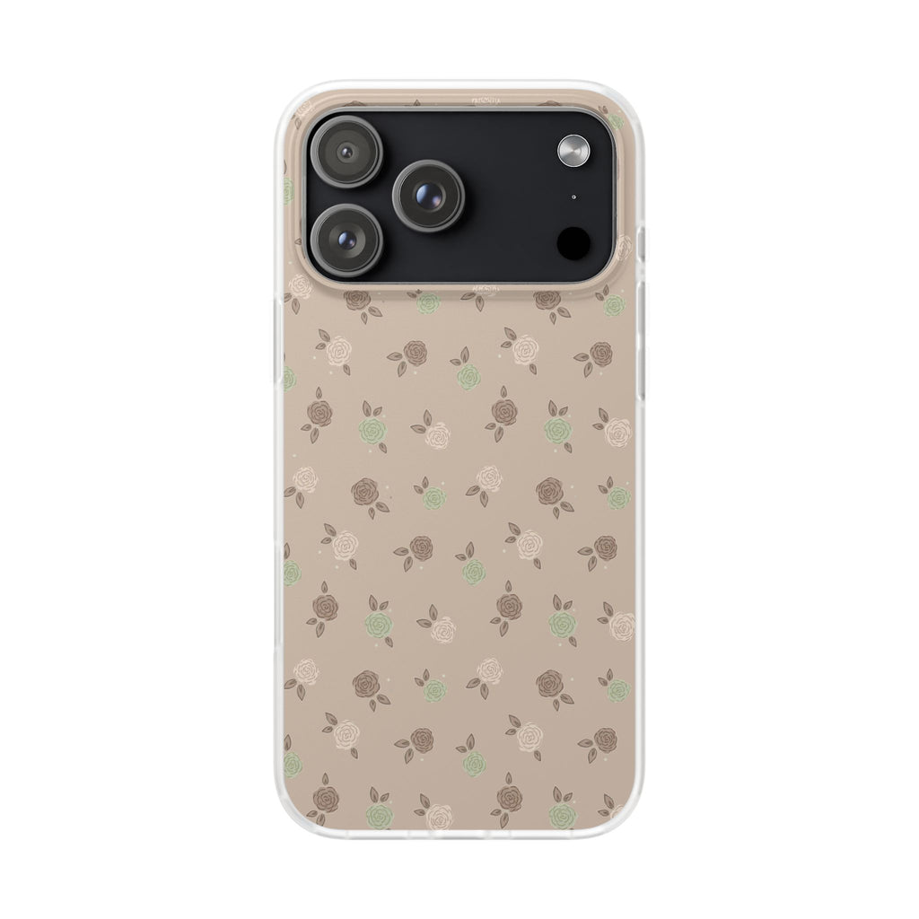 Brown Floral boho-Flexi Cases