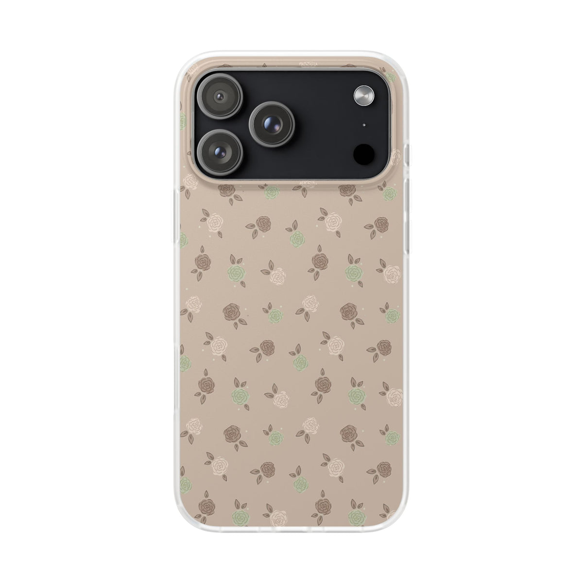 Brown Floral boho-Flexi Cases