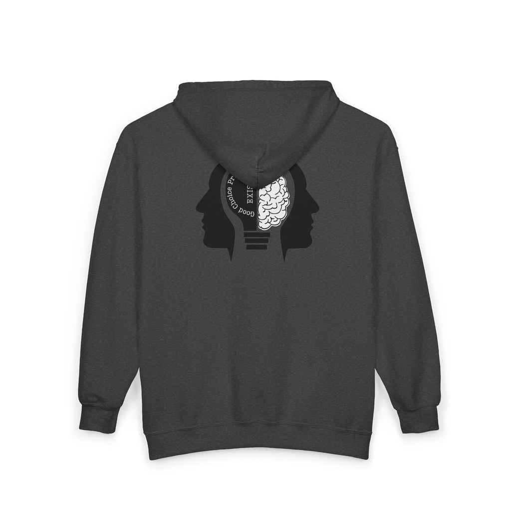 "Good Choice Privilege Exists" — Use your brain Graphic Hooded zip Sweatshirt