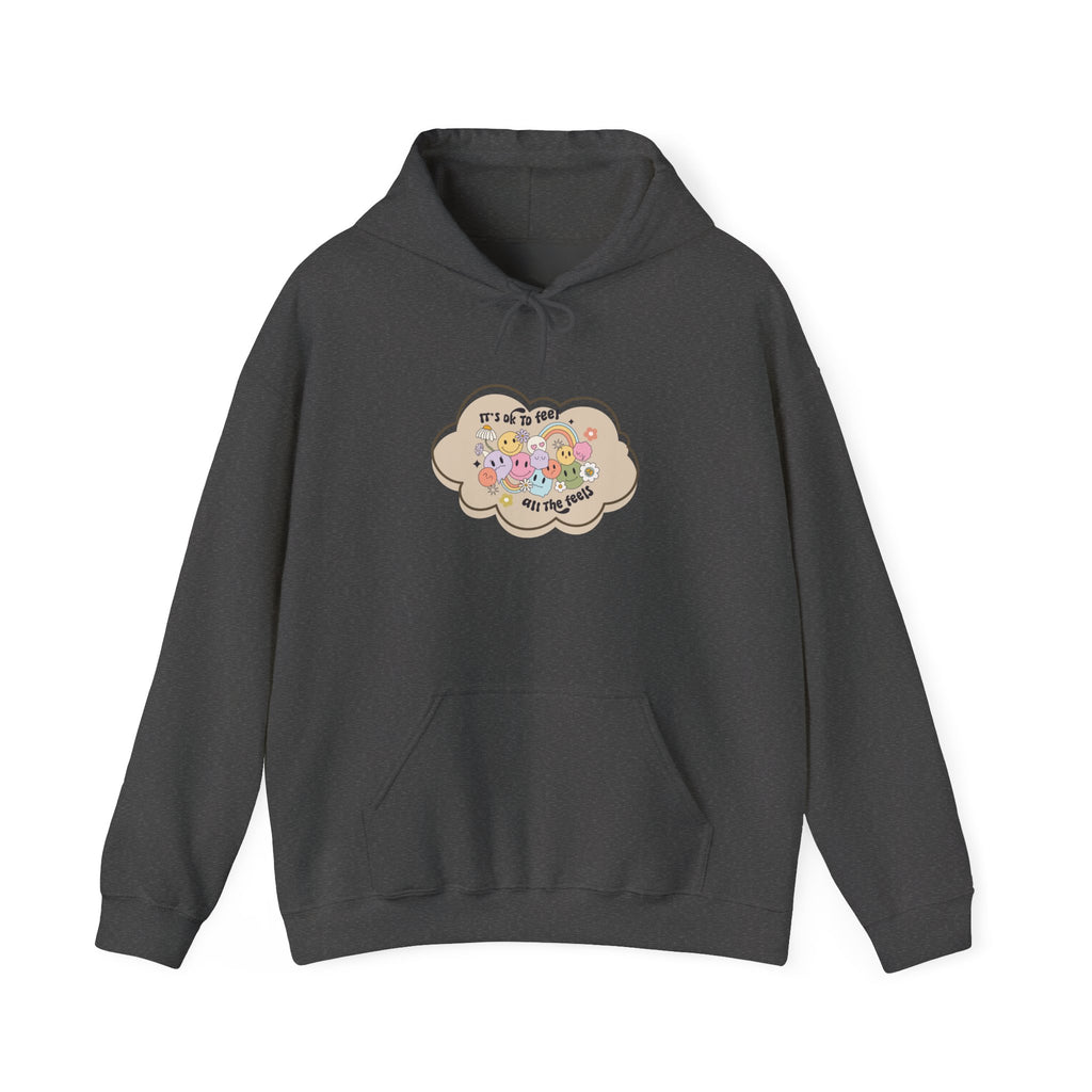 "It's Okay to Not Be Okay" Floral Cloud Comfort hoodie
