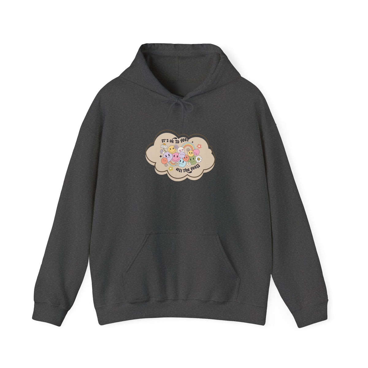 "It's Okay to Not Be Okay" Floral Cloud Comfort hoodie
