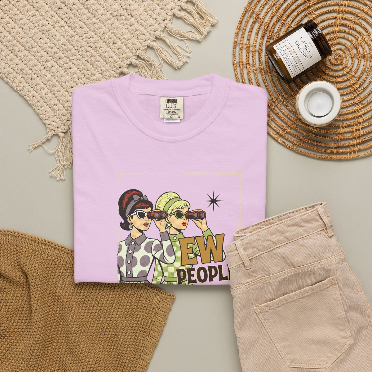 "Ew People" Retro Graphic T-Shirt