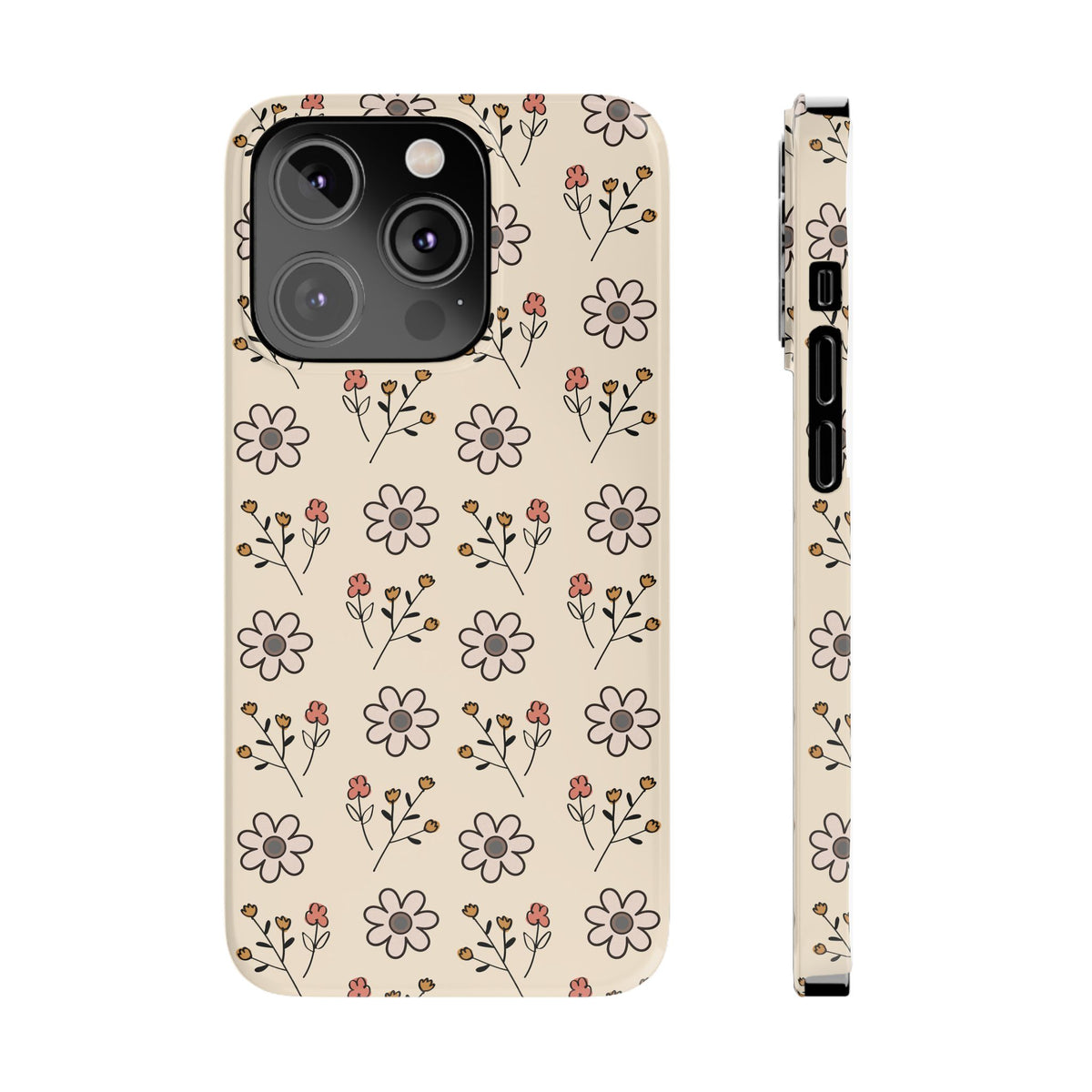 Boho floral -Slim Phone Cases