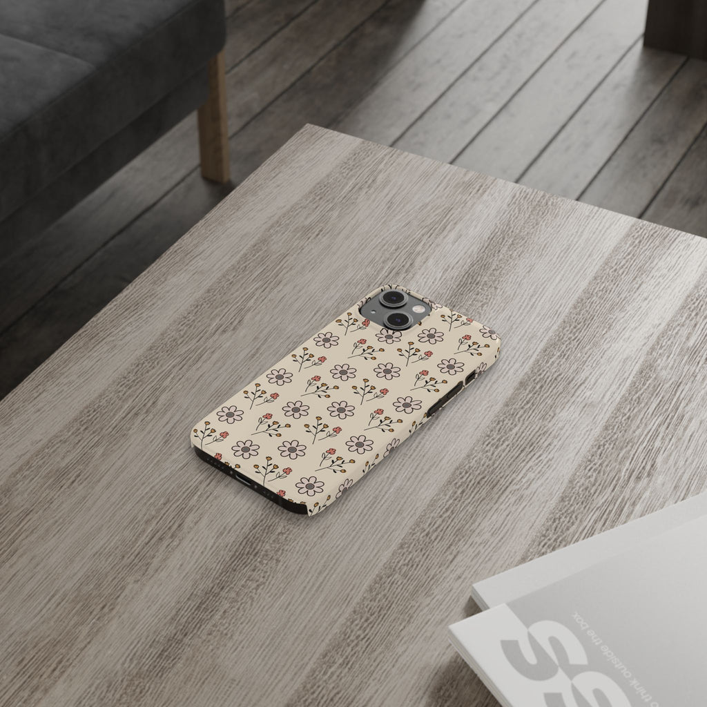 Boho floral -Slim Phone Cases