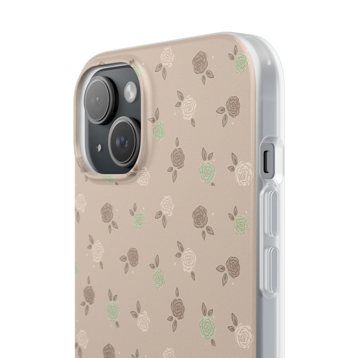 Brown Floral boho-Flexi Cases