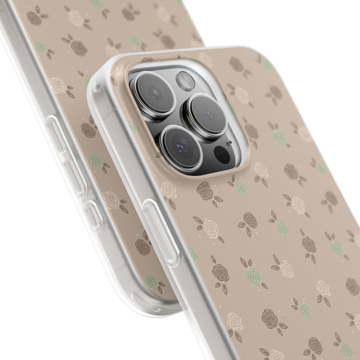 Brown Floral boho-Flexi Cases