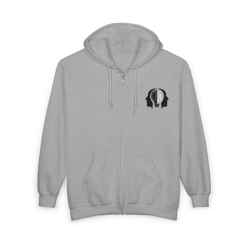 "Good Choice Privilege Exists" — Use your brain Graphic Hooded zip Sweatshirt