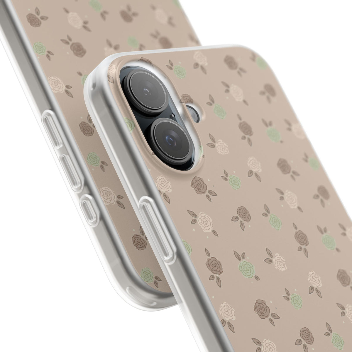 Brown Floral boho-Flexi Cases