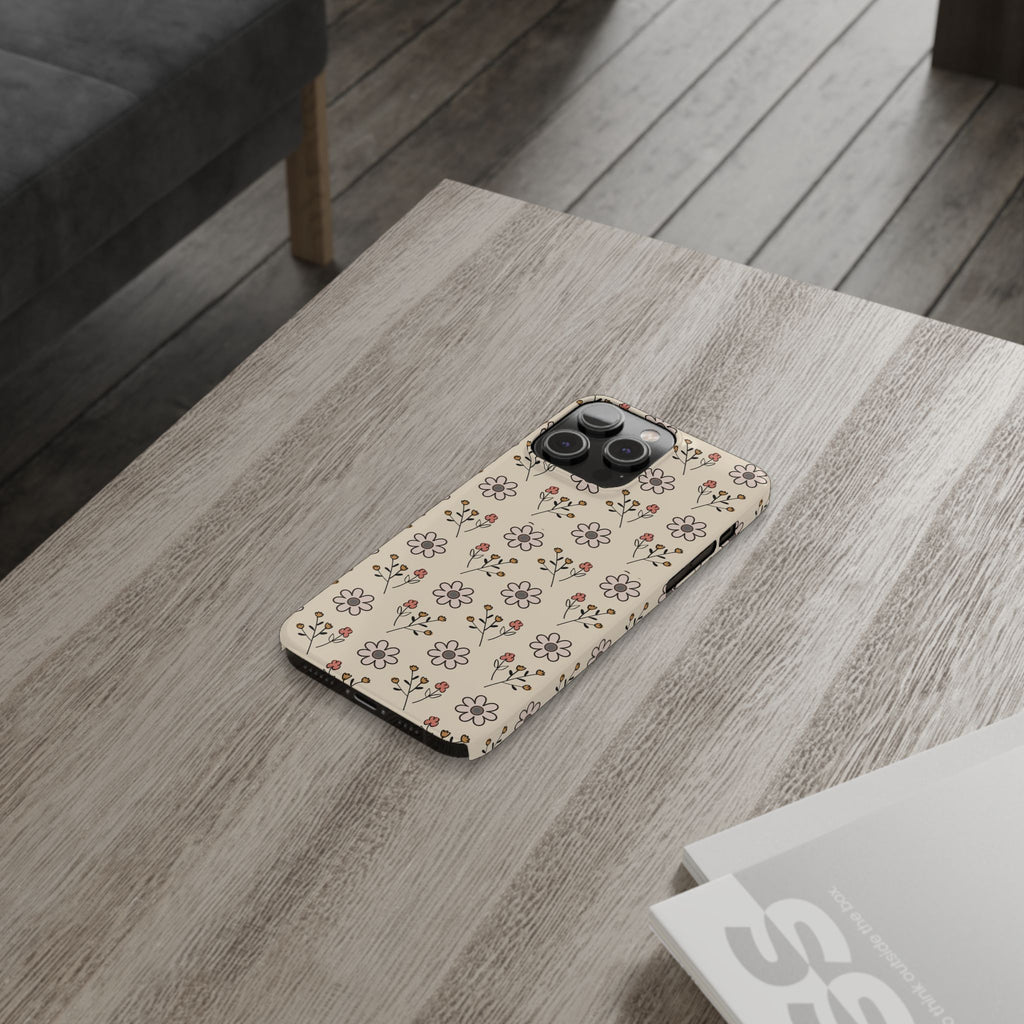 Boho floral -Slim Phone Cases