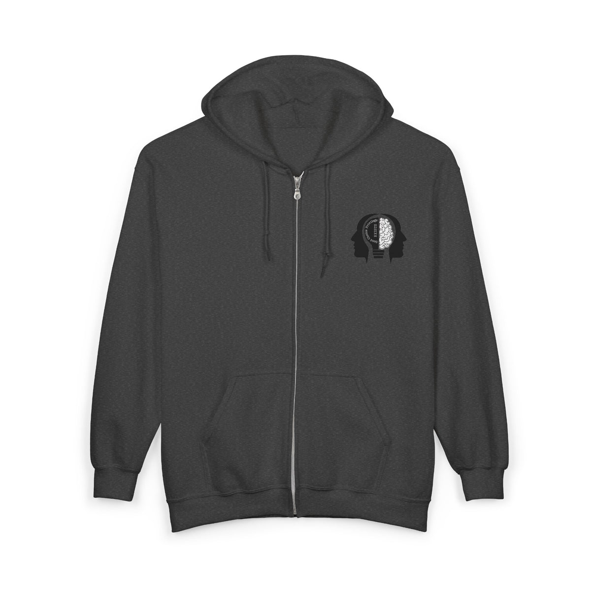 "Good Choice Privilege Exists" — Use your brain Graphic Hooded zip Sweatshirt