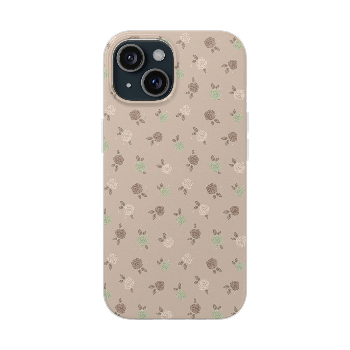 Brown Floral boho-Flexi Cases