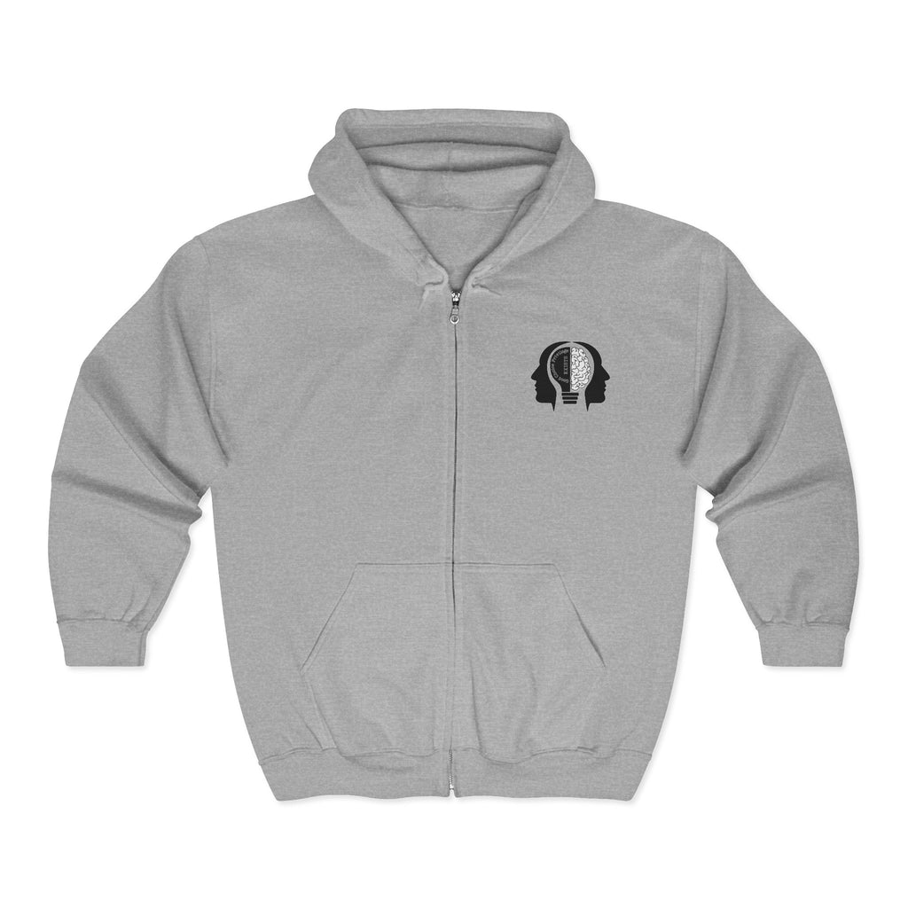 "Good Choice Privilege Exists" — Use your brain Graphic Hooded zip Sweatshirt