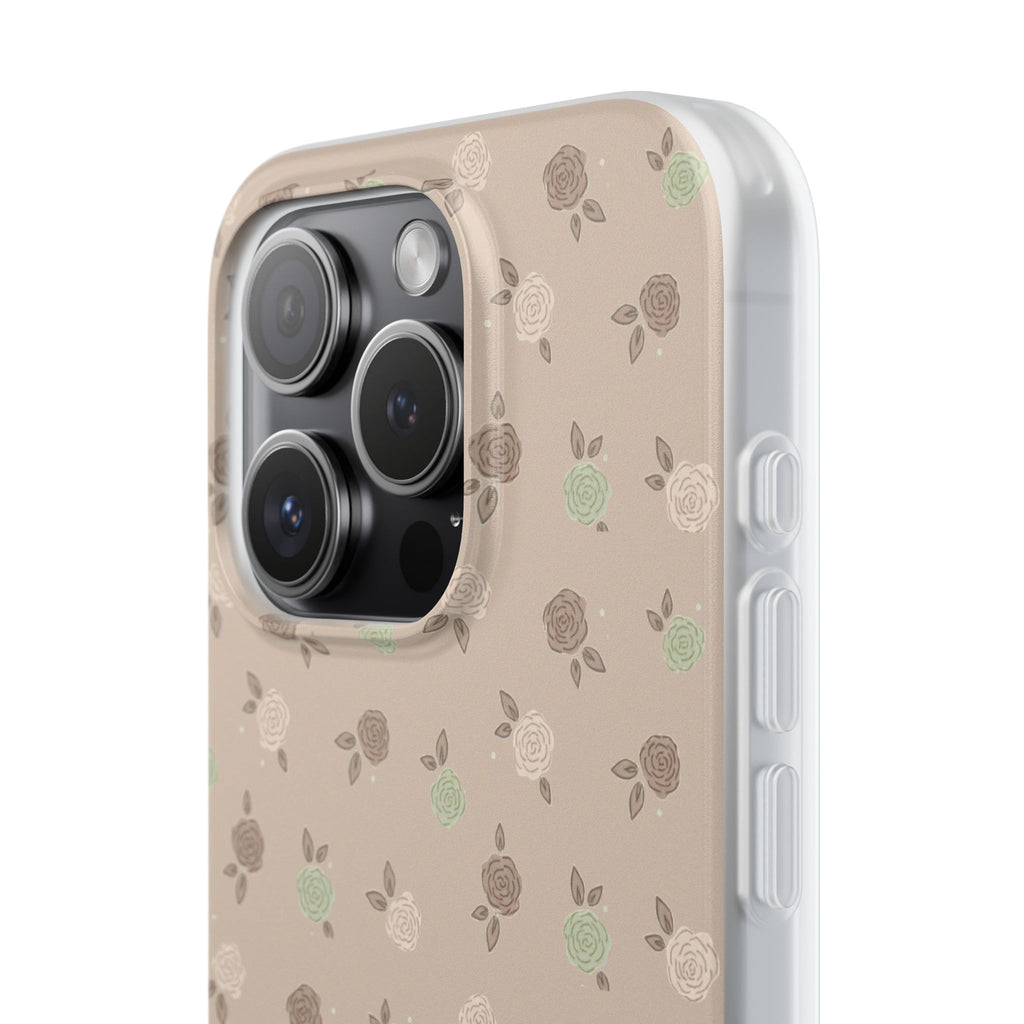 Brown Floral boho-Flexi Cases