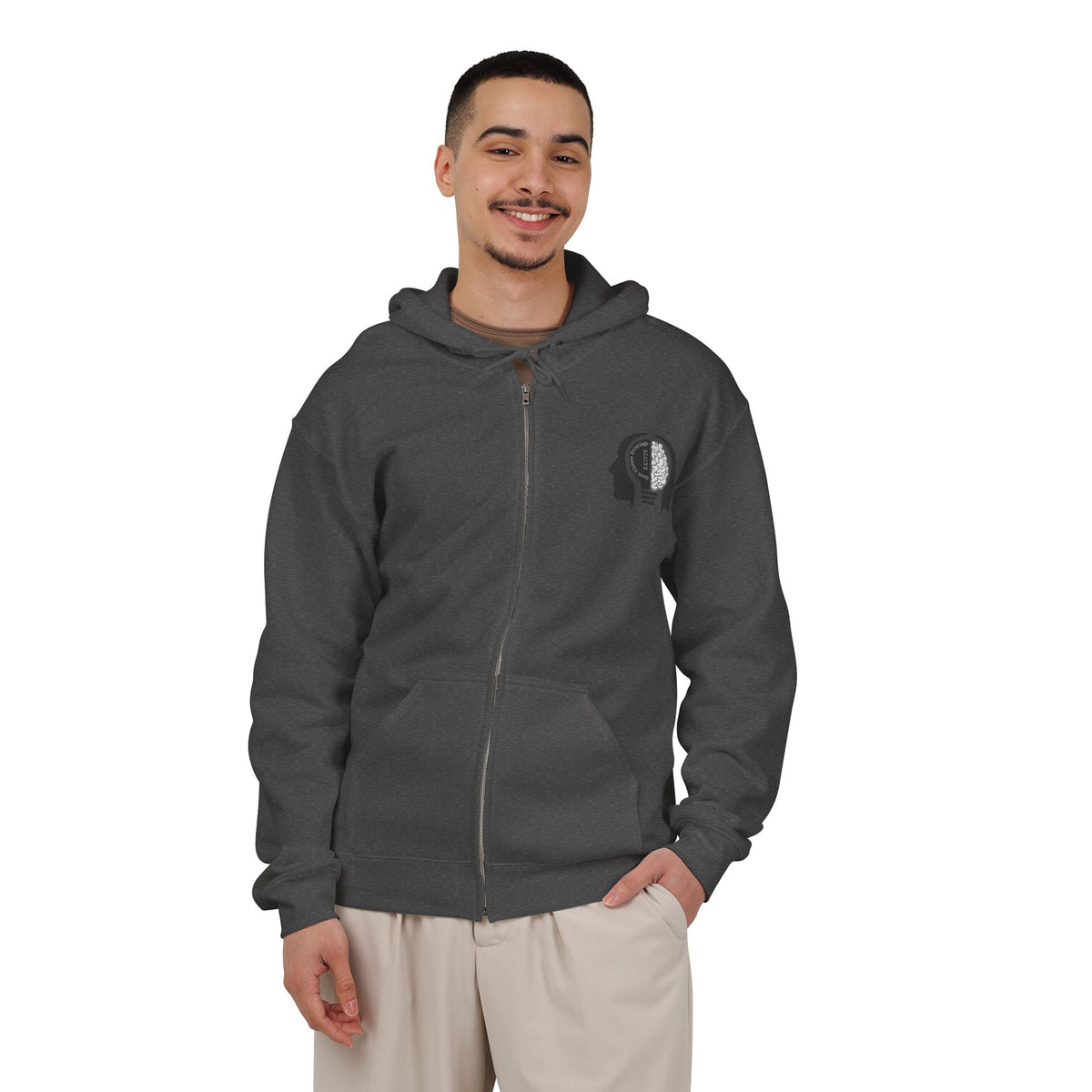 "Good Choice Privilege Exists" — Use your brain Graphic Hooded zip Sweatshirt