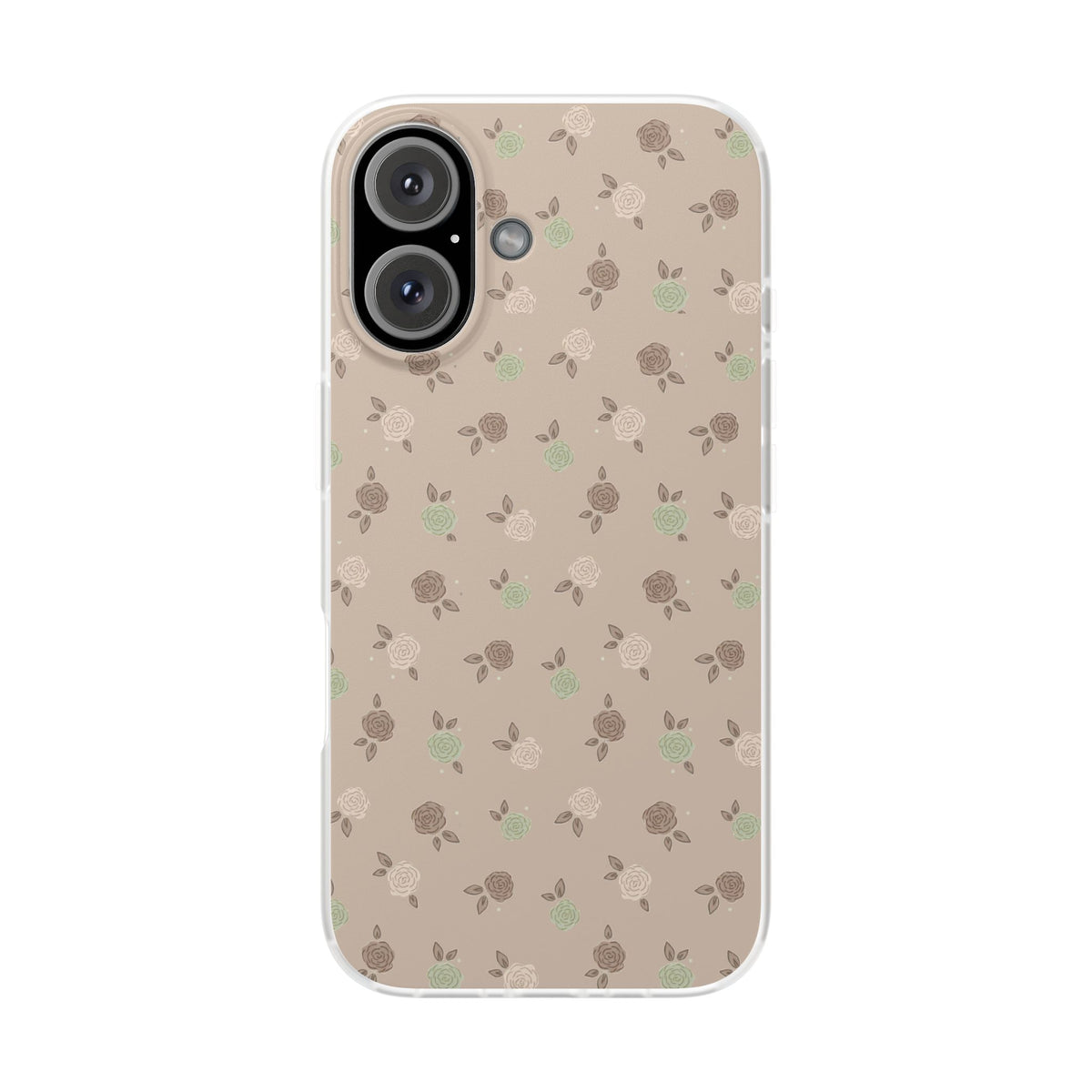 Brown Floral boho-Flexi Cases