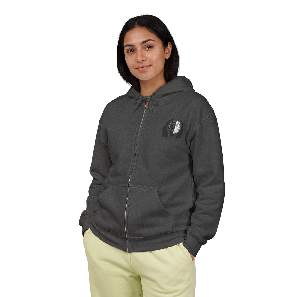 "Good Choice Privilege Exists" — Use your brain Graphic Hooded zip Sweatshirt