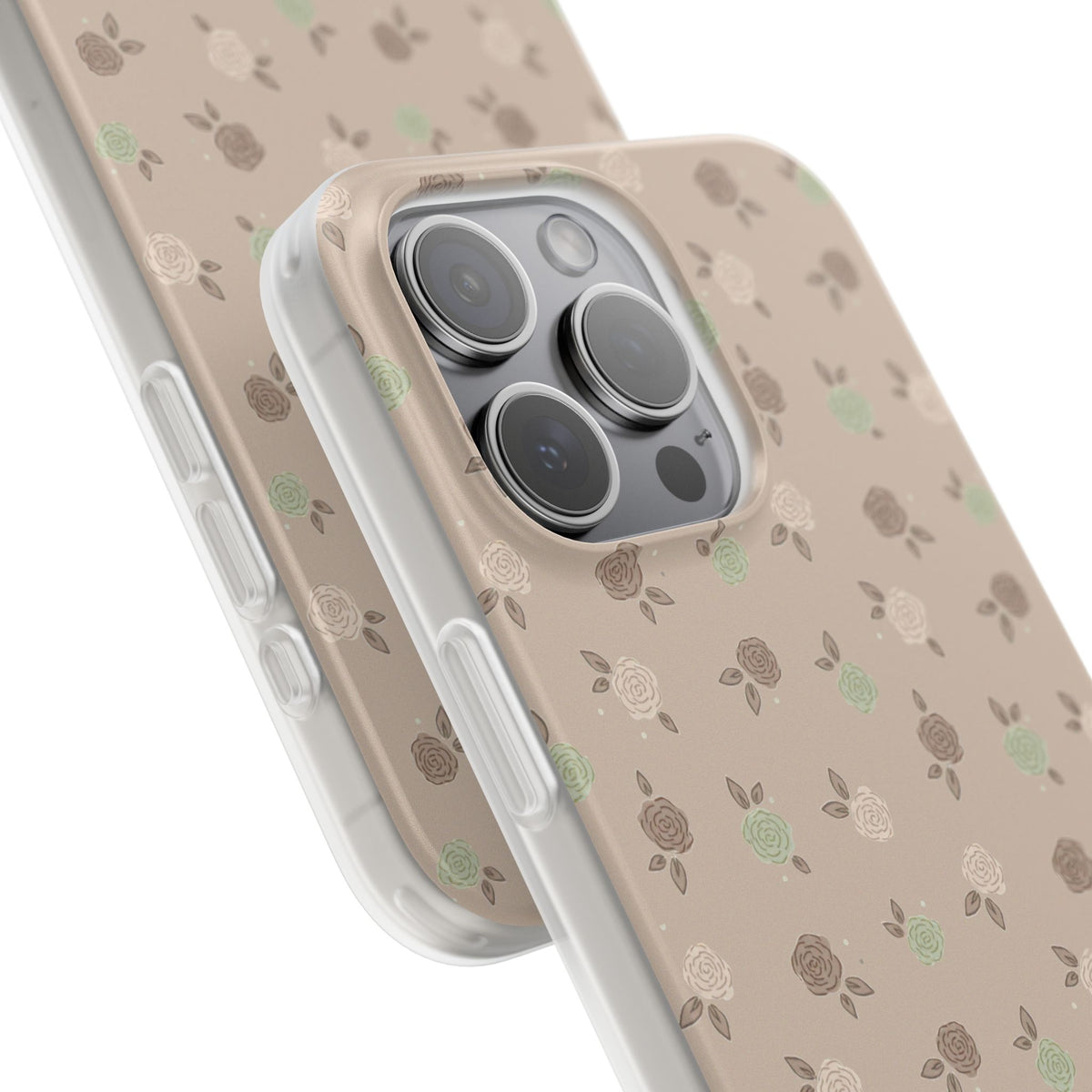 Brown Floral boho-Flexi Cases
