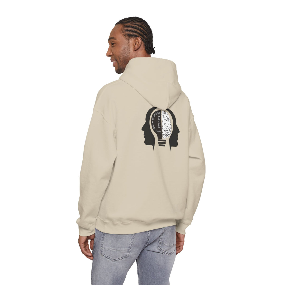"Good Choice Privilege Exists" — Use your brain Graphic Hooded Sweatshirt
