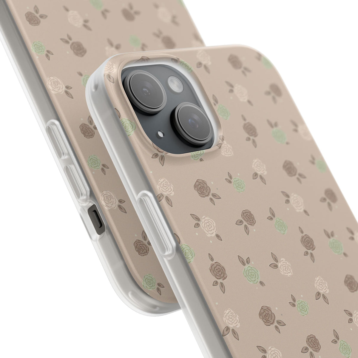 Brown Floral boho-Flexi Cases