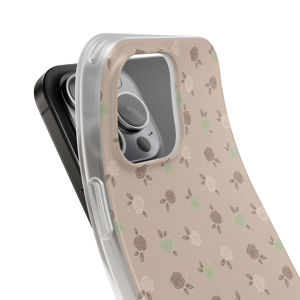 Brown Floral boho-Flexi Cases