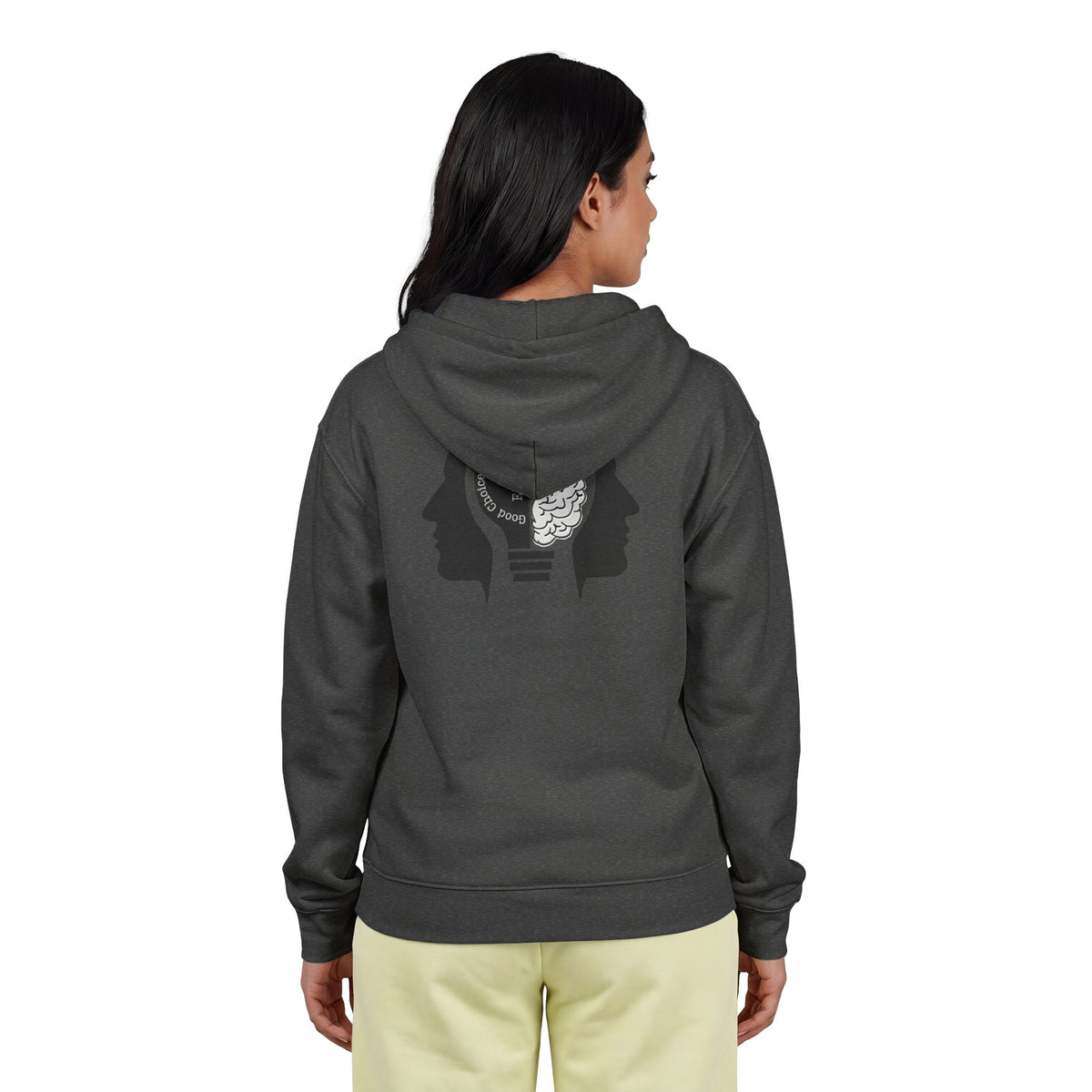 "Good Choice Privilege Exists" — Use your brain Graphic Hooded zip Sweatshirt