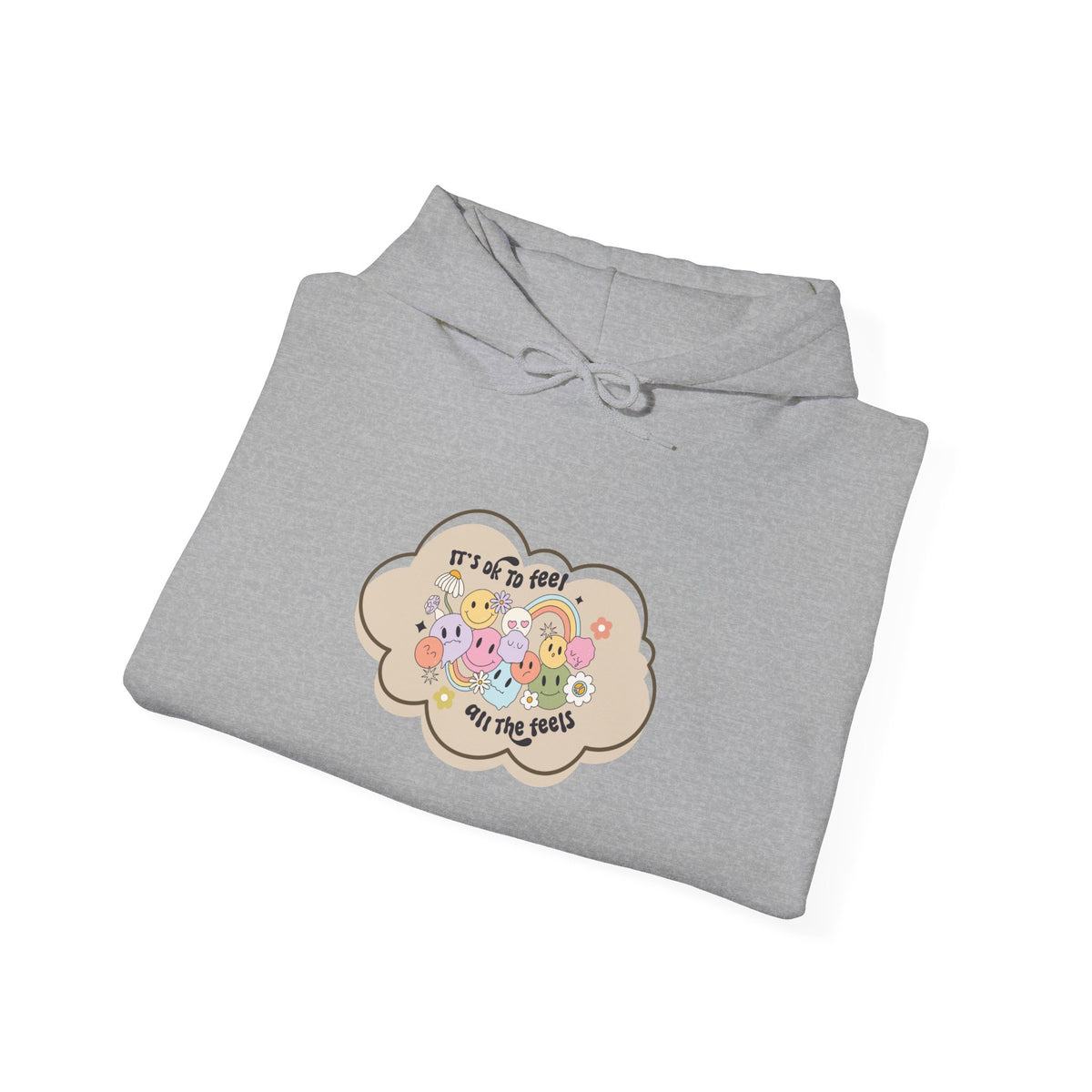 "It's Okay to Not Be Okay" Floral Cloud Comfort hoodie