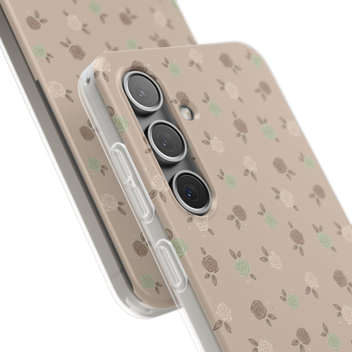 Brown Floral boho-Flexi Cases