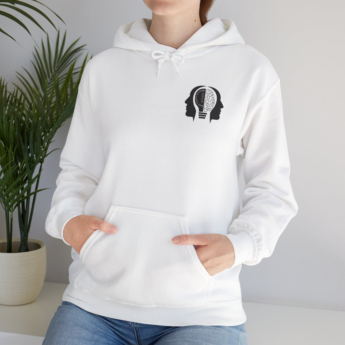 "Good Choice Privilege Exists" — Use your brain Graphic Hooded Sweatshirt