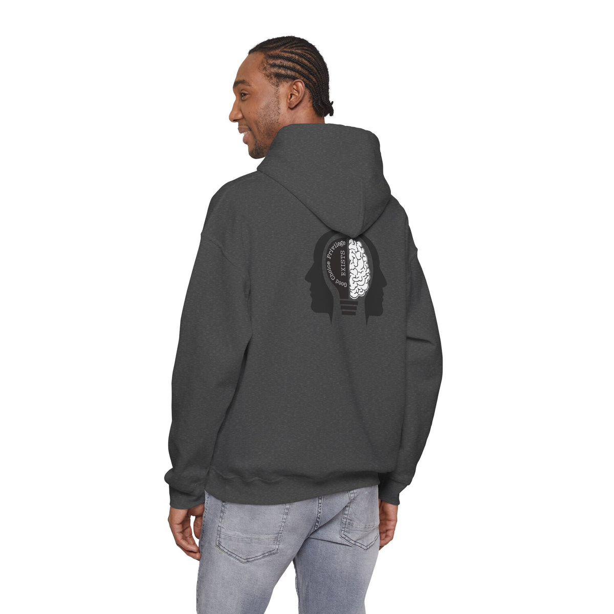 "Good Choice Privilege Exists" — Use your brain Graphic Hooded Sweatshirt
