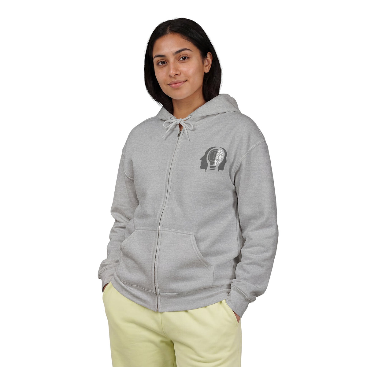 "Good Choice Privilege Exists" — Use your brain Graphic Hooded zip Sweatshirt