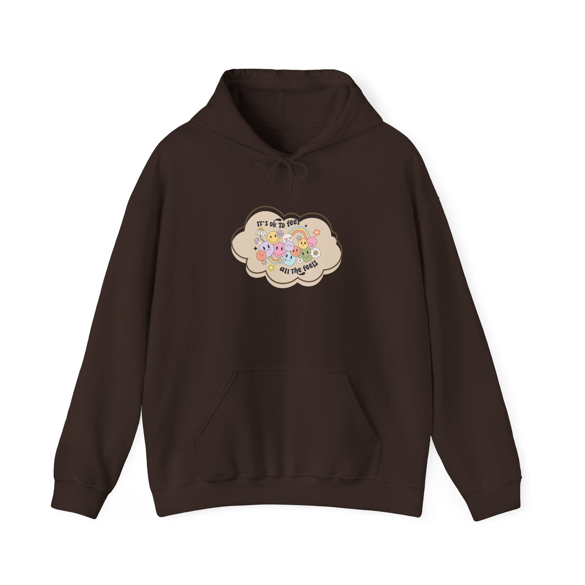 "It's Okay to Not Be Okay" Floral Cloud Comfort hoodie